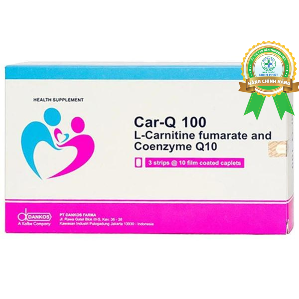 Viên Uống Car-Q 100 Dankos bảo vệ sức khỏe tim mạch (30 viên)